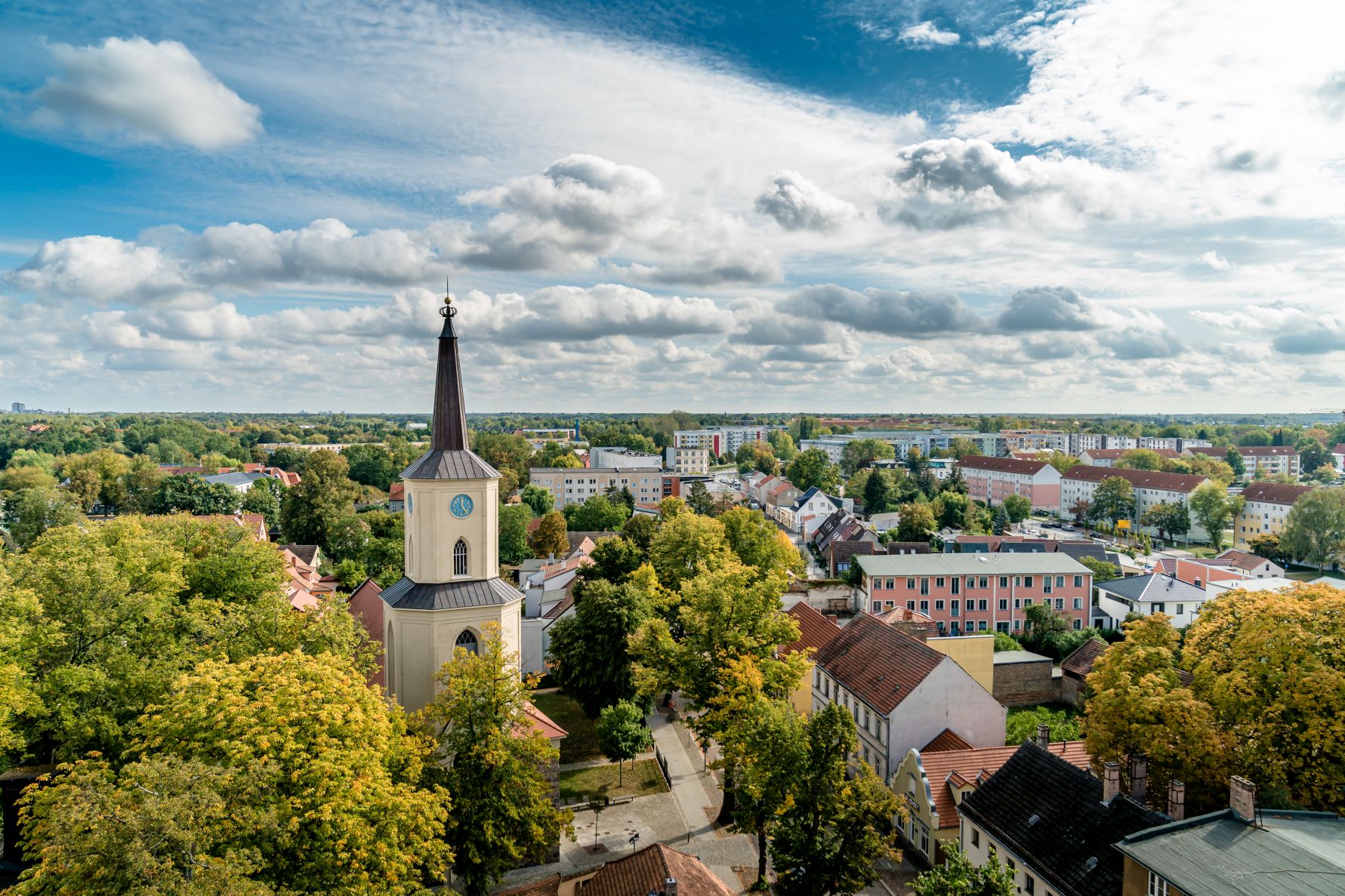 Stadt Blick über die Teltower Altstadt